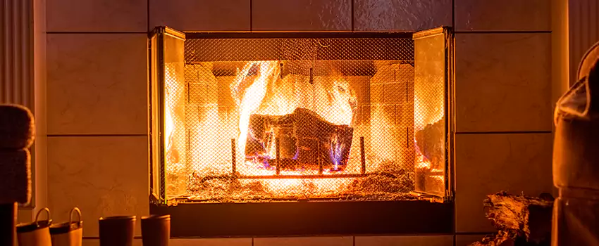 Mendota Hearth Landscape Fireplace Installation in Cave Spring, Virginia