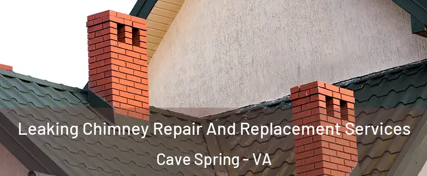  Leaking Chimney Repair And Replacement Services Cave Spring - VA